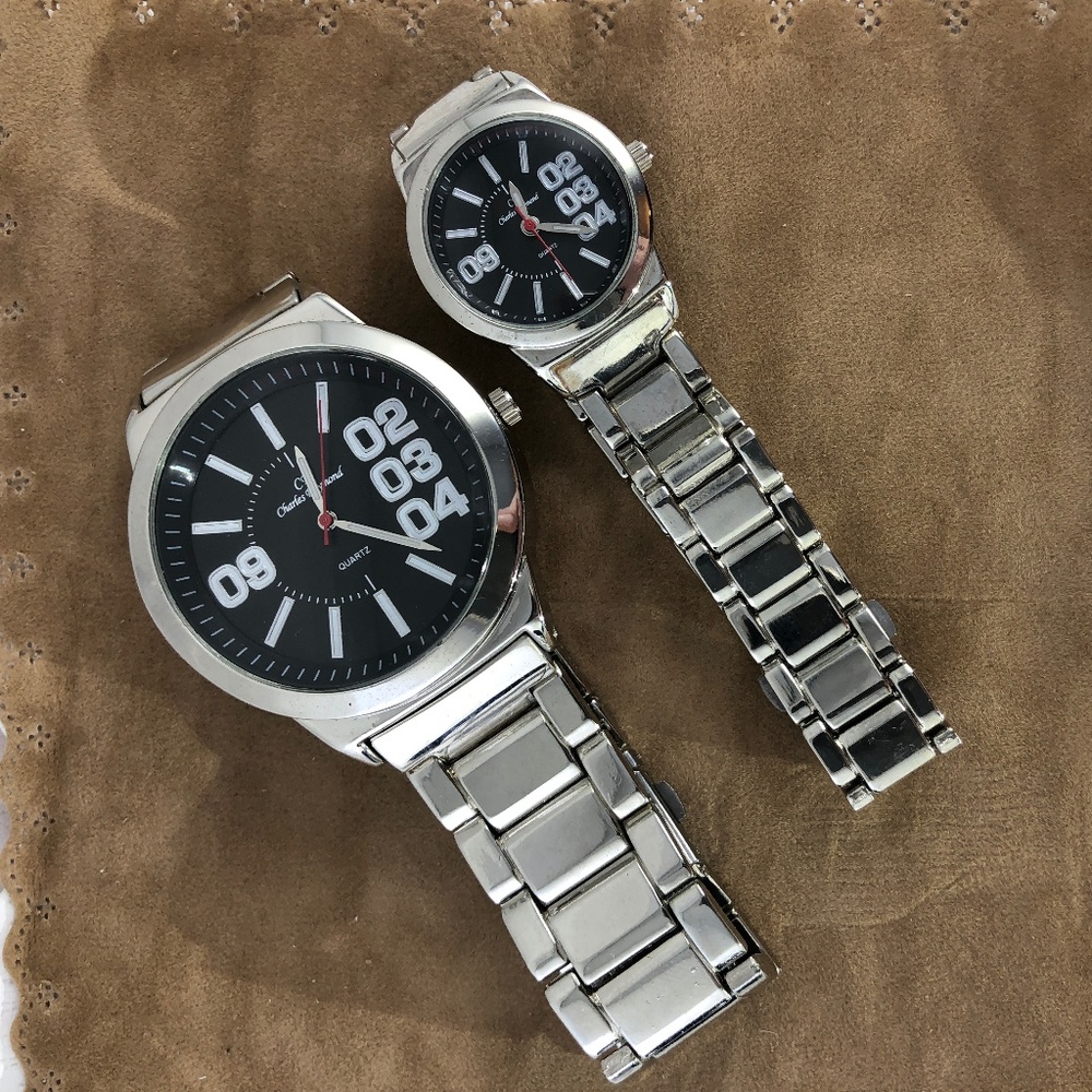 CHARLES RAYMOND His and Hers Matching Watches Set